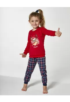 Pijama fete 1-8 ani, colectia FAMILIE, Cornette G594-130 Merry Christmas imagine