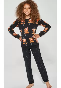 Pijama fete 1-8 ani, colectia mama-fiica, Cornette G996-148 Bear imagine