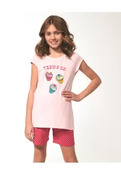 Pijama fete 9-14 ani, 100% bumbac, Cornette G254-063 imagine