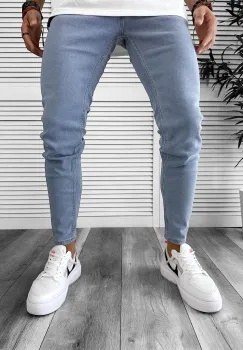 Blugi barbati conici albastri CU MIC DEFECT DEF8242  P20-4.2 imagine