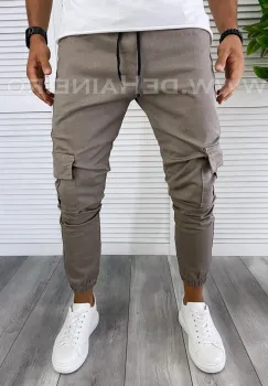 Blugi barbati conici camel cu buzunare laterale B3574 D3-5.2 imagine