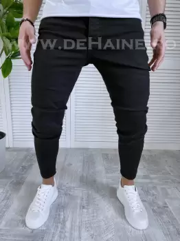 Blugi barbati conici negri 1019 D2 imagine