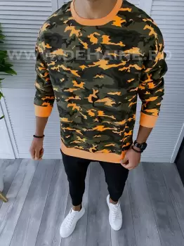 Bluza barbati camuflaj oversize orange K347 29.3-1.2.3 E 112-2 imagine