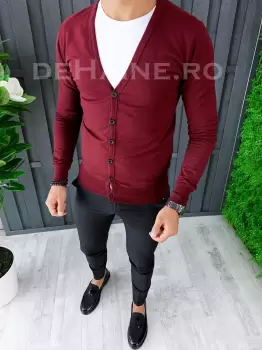 Bluza barbati slim fit grena ZR A6442 7-4 imagine