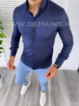 Camasa barbati bleumarin slim fit B2685 W13-1 E imagine
