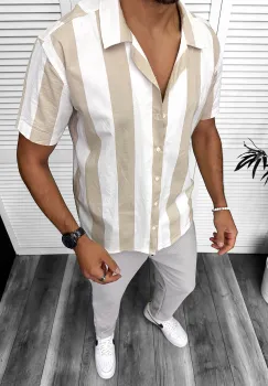 Camasa barbati de vara  maneca scurta CU MIC DEFECT DEF13340 O1-3.1 imagine