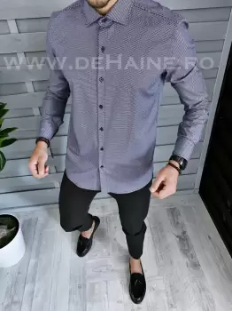 Camasa barbati eleganta cu imprimeu slim fit B1371 W2-3.4.5 imagine