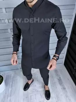 Camasa barbati neagra slim fit B1341  imagine