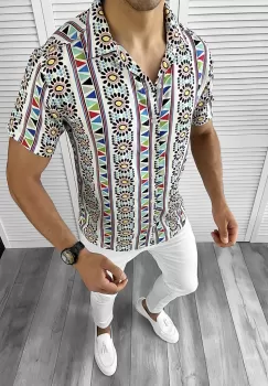 Camasa barbati PREMIUM cu imprimeu 11742 imagine