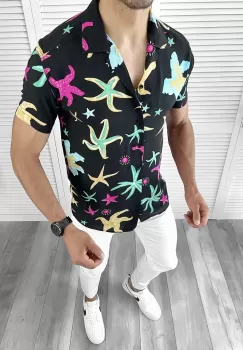 Camasa barbati PREMIUM cu imprimeu 12051 imagine