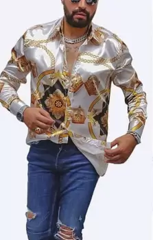 Camasa barbati slim fit pentru evenimente 95%Satin B5906 2-2 imagine