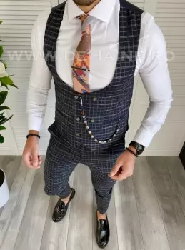 Compleu barbati bleumarin Vesta + Pantaloni B1458 E* 100B-3 imagine