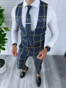 Compleu barbati Vesta + Pantaloni B4122 52-1 E imagine