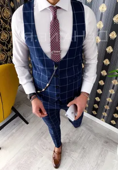 Compleu barbati Vesta + Pantaloni ZR A3940 O2-2 imagine