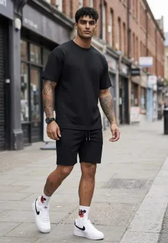 Compleu de vara  triocu + pantaloni  negru 7502 imagine