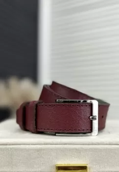 Curea barbati piele naturala grena 12423 imagine