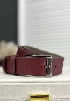 Curea barbati piele naturala grena 12424 imagine