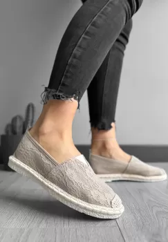 Espadrile dama casual bej A031 imagine