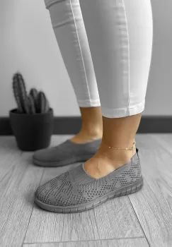 Espadrile dama casual gri CL01 imagine