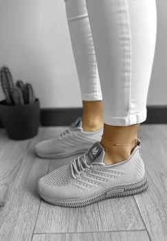 Espadrile dama casual gri CL18 imagine