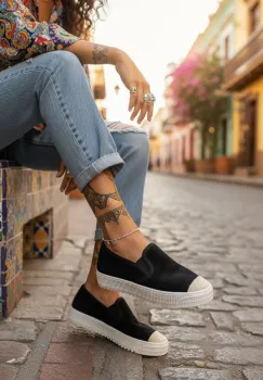 Espadrile dama casual negre Y602   T53-2 imagine