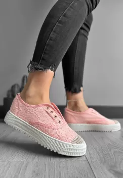 Espadrile dama casual roz Y601 imagine