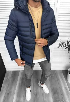 Geaca barbati  bleumarin 5208 imagine