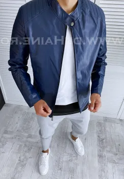  Geci de piele barbati imagine