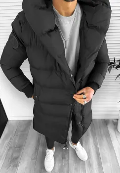 Geaca barbati de iarna neagra 1040 imagine