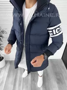 Geaca barbati groasa bleumarin de iarna 9020 Q1-1 imagine