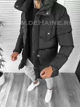 Geaca barbati groasa neagra de iarna 1020 57-1/E imagine
