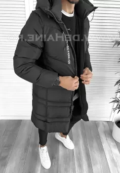 Geaca barbati groasa neagra de iarna 1550 imagine