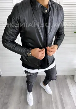  Geci de piele barbati imagine