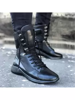 Ghete barbati negre ZR A8179 A25-4 e imagine