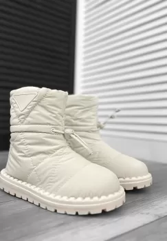 Ghete dama imblanite bej B708 imagine