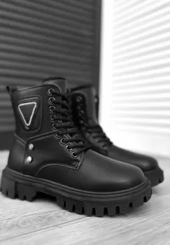 Ghete dama imblanite negre B11 imagine