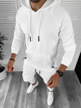 Hanorac barbati alb slim fit K188 88-3 imagine