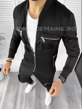 Hanorac barbati negru slim fit K275 N1-4.3 imagine