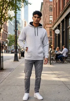 Hanorac barbati slim fit 13514 imagine