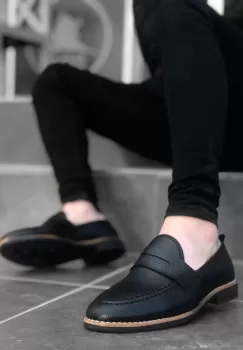 Mocasini barbati negri 12220 imagine