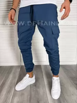 Pantaloni barbati cargo bleumarin B7614 B11-2 imagine