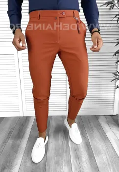 Pantaloni barbati casual caramizii cu mic defect DEF560 D2-5.4 imagine