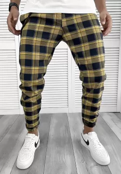 Pantaloni barbati casual in carouri 12119 SD imagine