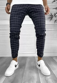 Pantaloni barbati casual in carouri 12289 SD imagine
