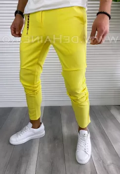 Pantaloni barbati casual regular fit galbeni CU MIC DEFECT DEF410 D4-3.3 imagine