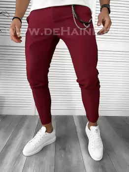 Pantaloni barbati casual regular fit grena B1734 B1-3 imagine