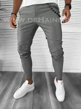 Pantaloni barbati casual regular fit gri deschis B7879 9-3 E imagine