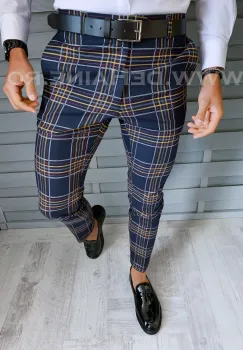 Pantaloni barbati eleganti B1825 A-4 imagine