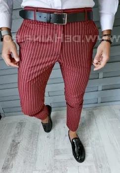 Pantaloni barbati eleganti in dungi B1758 O1-5.3 imagine