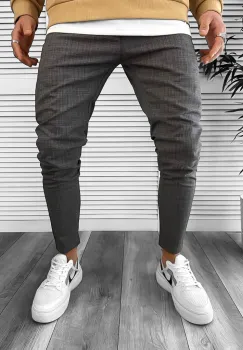 Pantaloni barbati kaki smart casual ZR P18028 D7-3 imagine